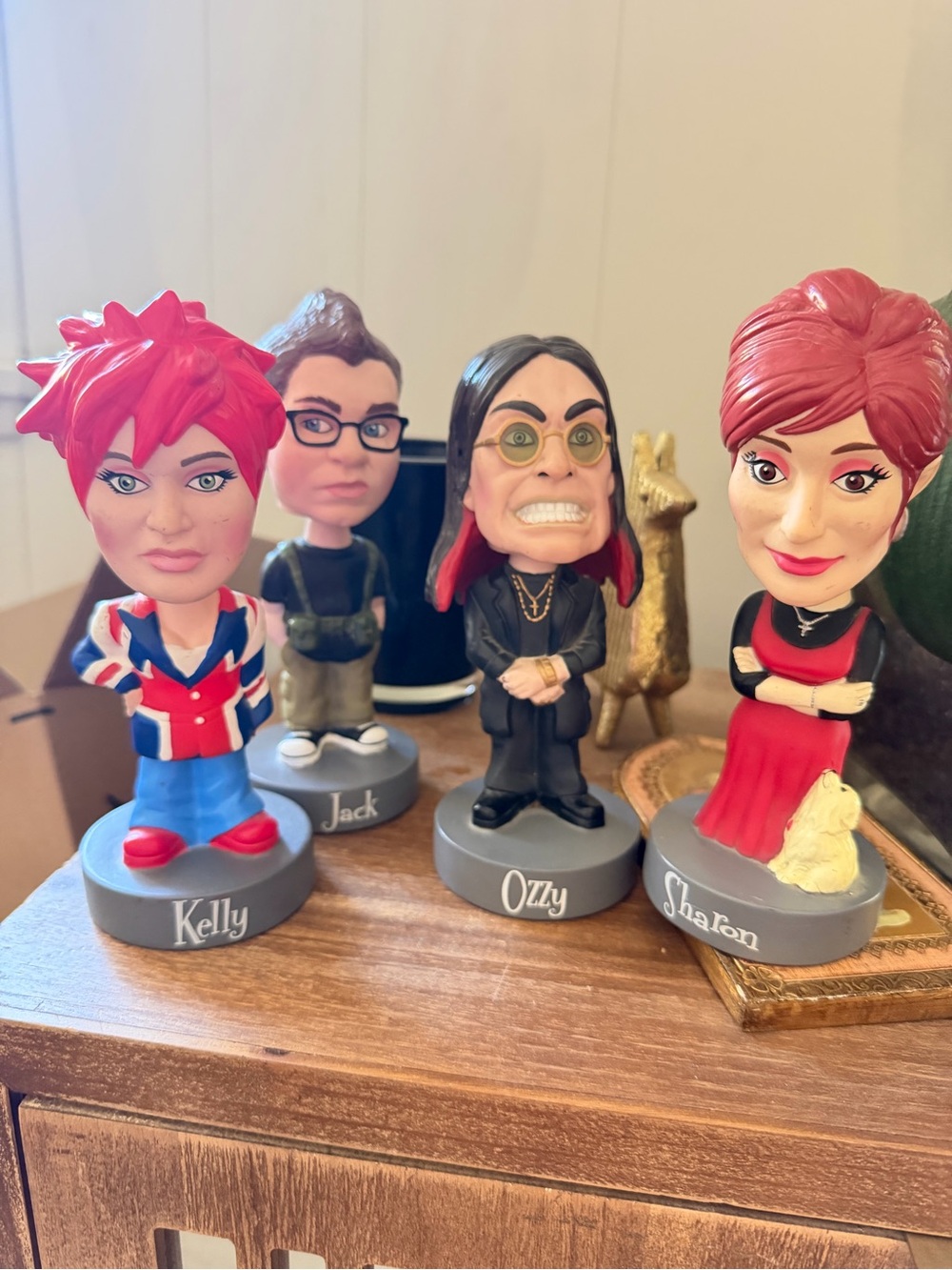 Celebrity Bobblehead Set - Kelly, Jack, Ozzy, Sharon - Multicolor
